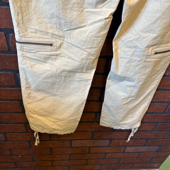 Rag & Bone Beige Kai Flight Trousers Size 6 - Cotton Utilitarian/Military Cargo - Picture 14 of 16